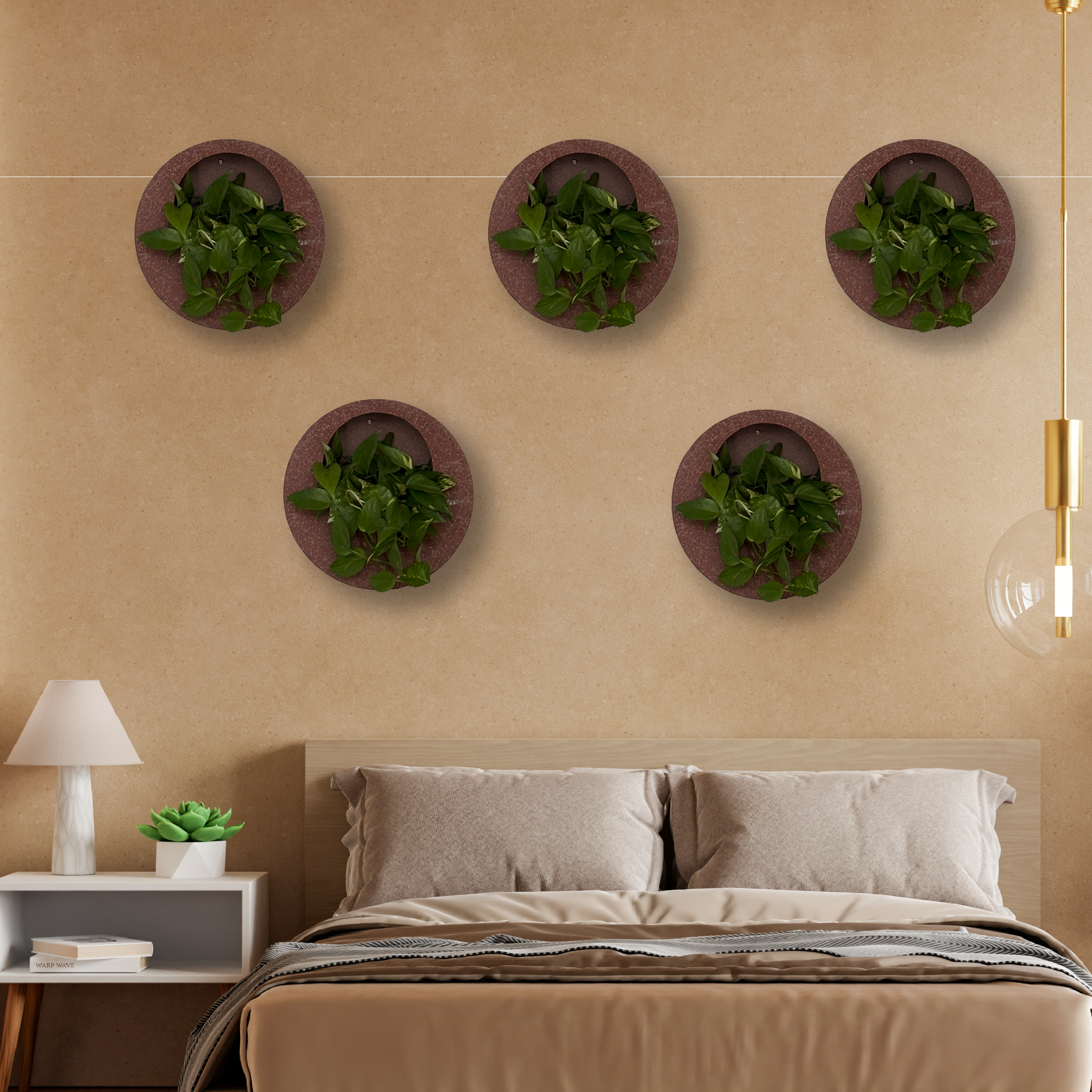 Full Moon Wall Mount Planter 2__Redstone