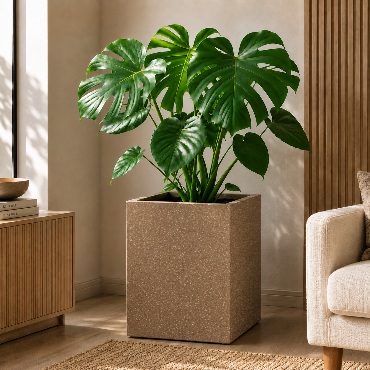 Roto Molded Planter - Square__Coffeestone