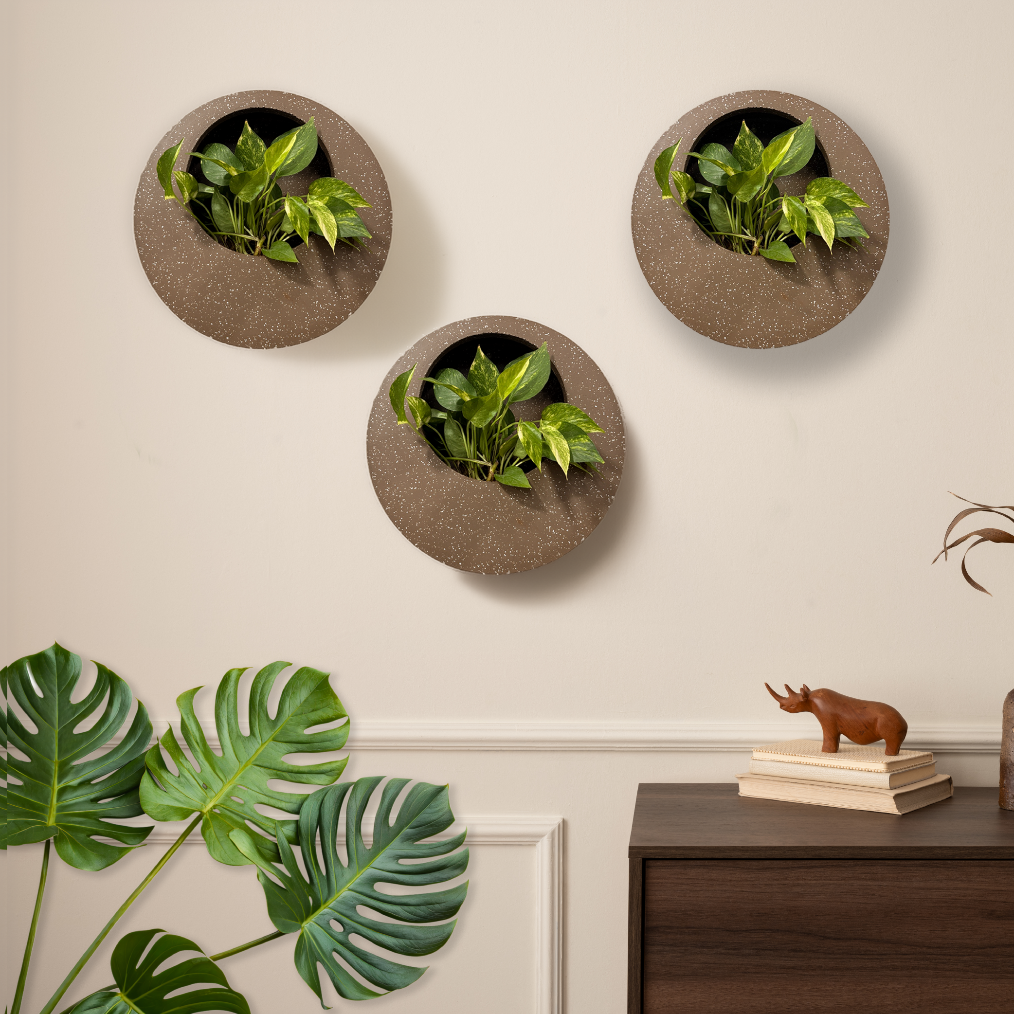 Full Moon Wall Mount Planter
