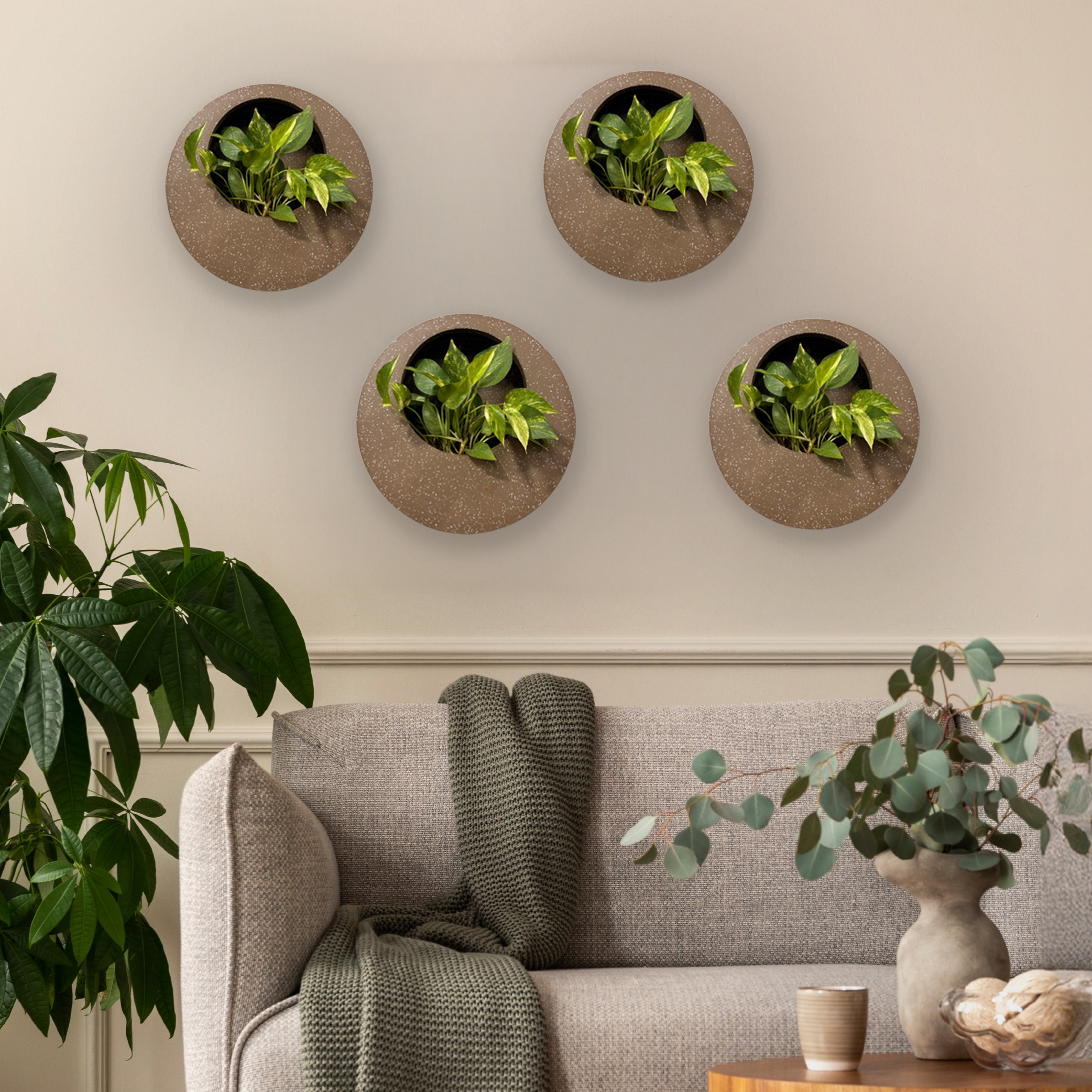Full Moon Wall Mount Planter