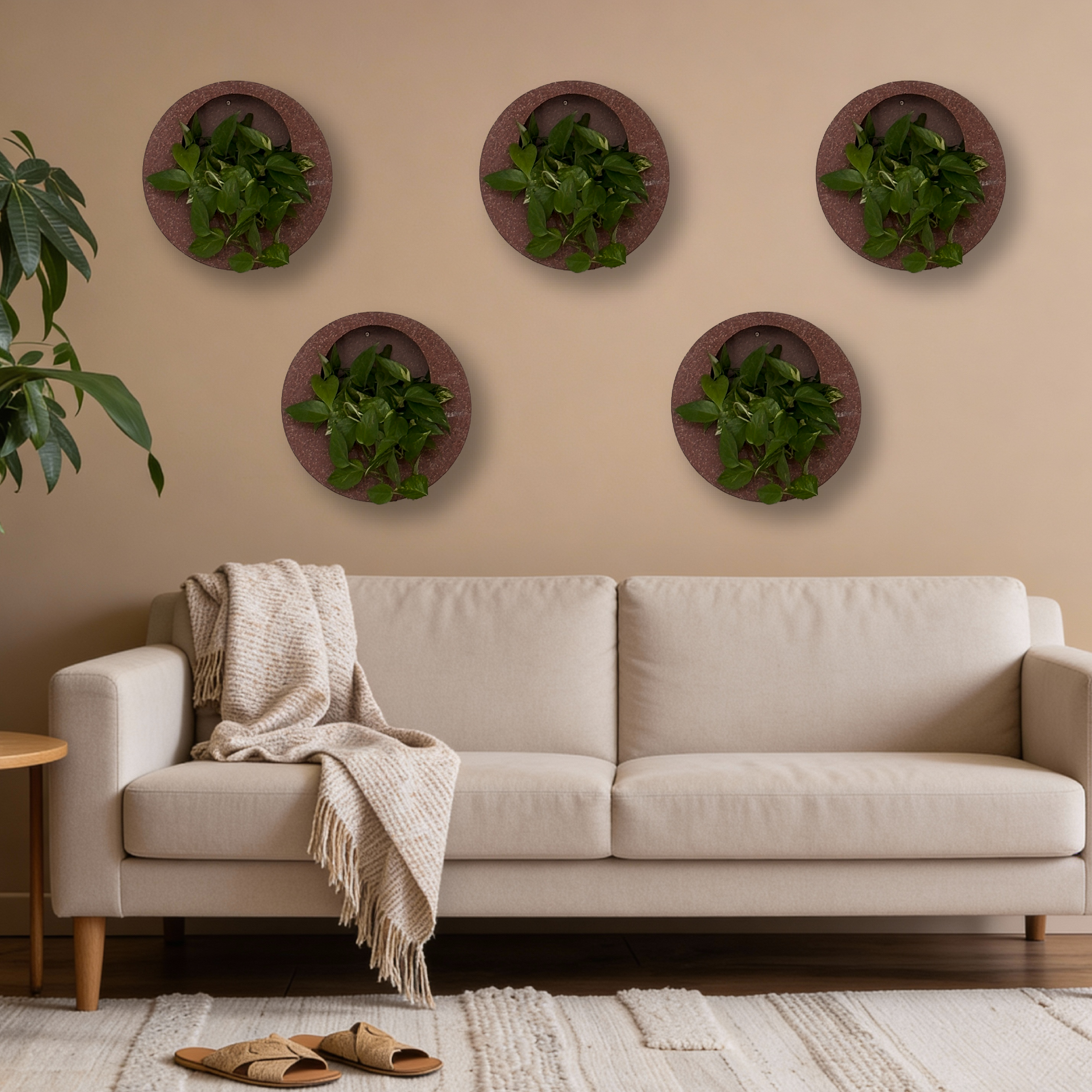 Full Moon Wall Mount Planter