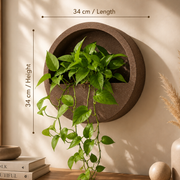 Half Moon Wall-Mount Planter – Chocolatestone