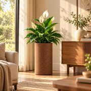 Roto Molded Planters - Round - Chocolatestone