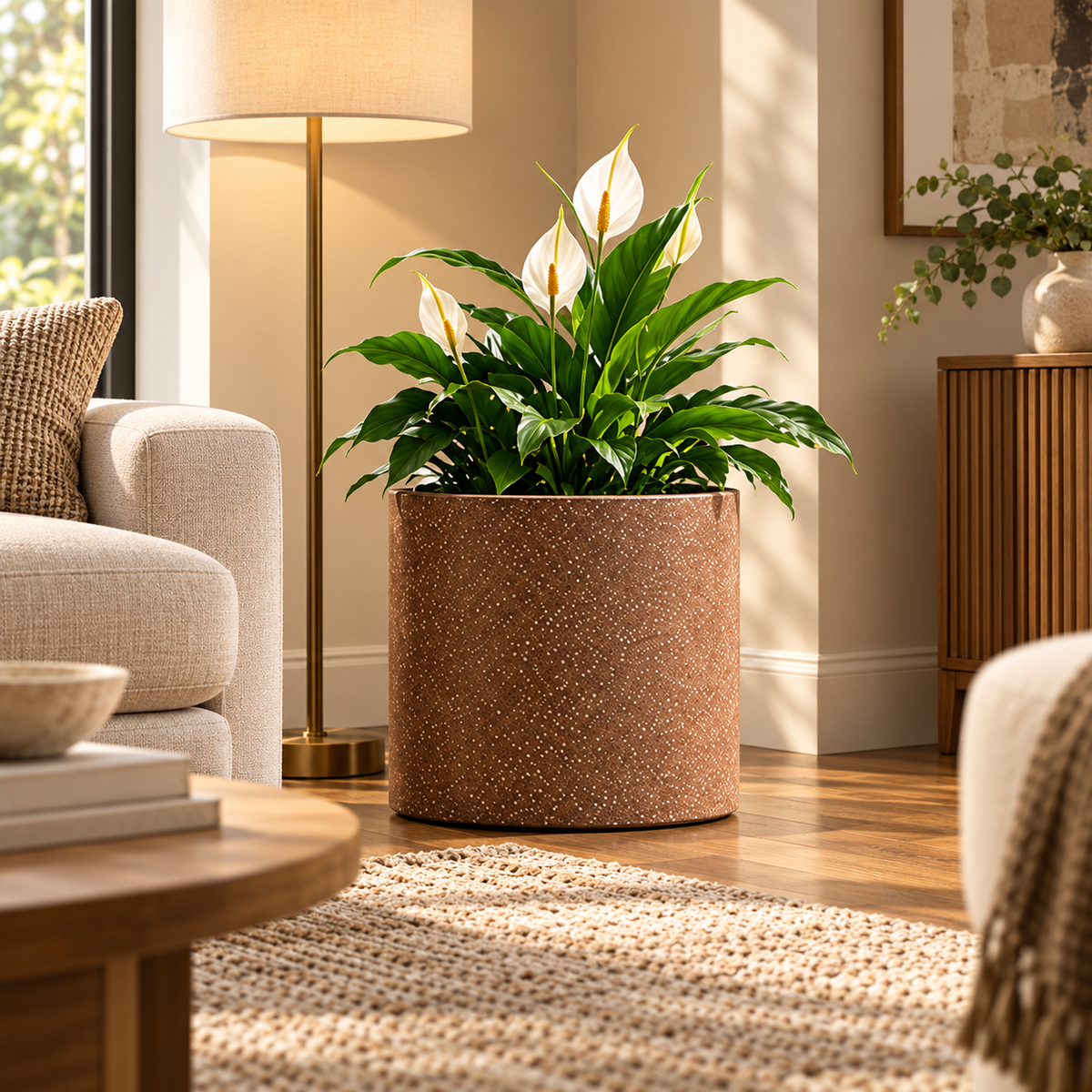 Roto Molded Planters - Round - Chocolatestone