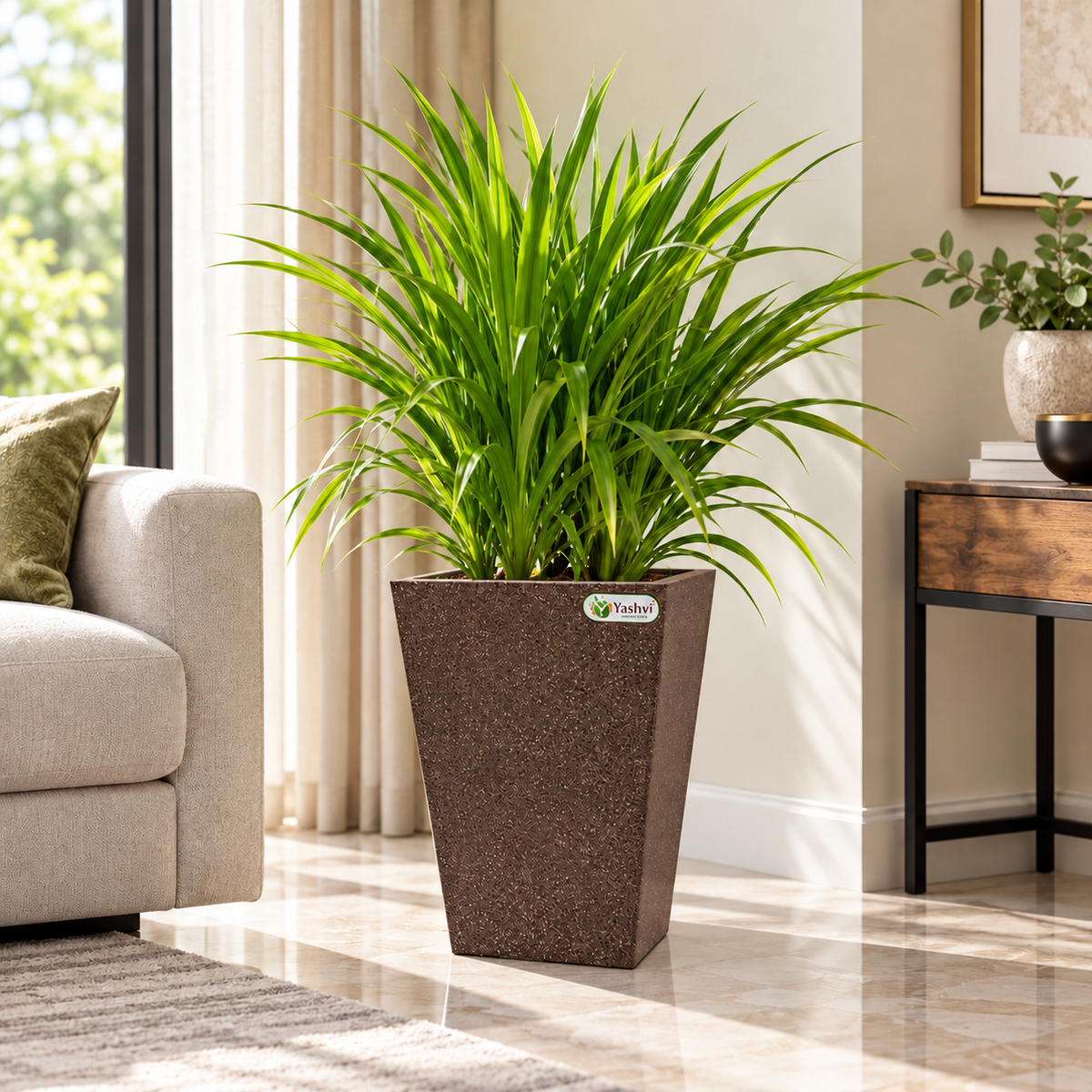 Roto Molded Planters - Vertical - Chocolatestone