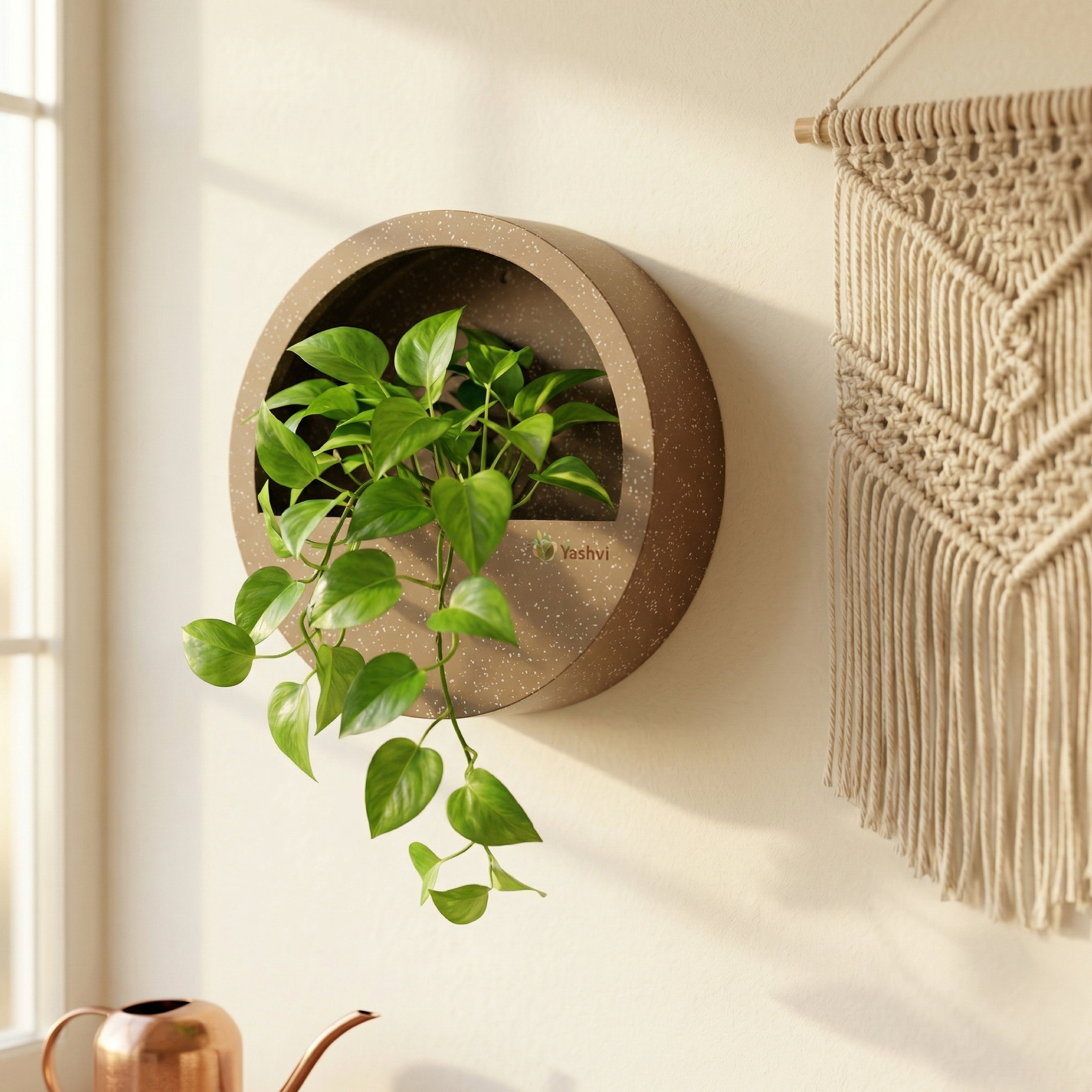 Half Moon Wall Mount Planter