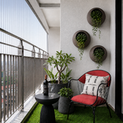 Full Moon Wall Mount Planter Chocolatestone