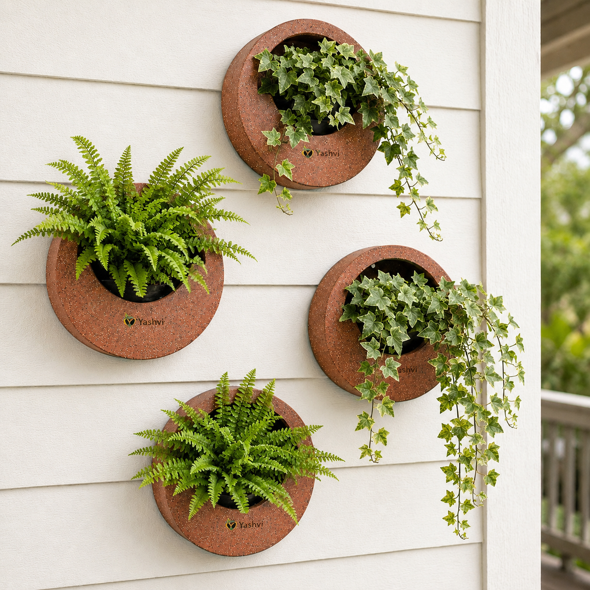Full Moon Wall Mount Planter Redstone