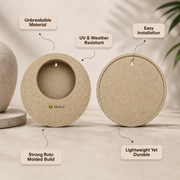 Full Moon Wall Mount Planter Sandstone
