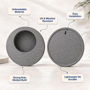 Full Moon Wall Mount Planter Greystone