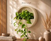 Half Moon Wall Mount Planter - Sandstone
