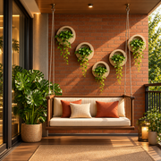 Half Moon Wall Mount Planter - Sandstone