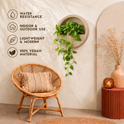 Half Moon Wall Mount Planter - Sandstone