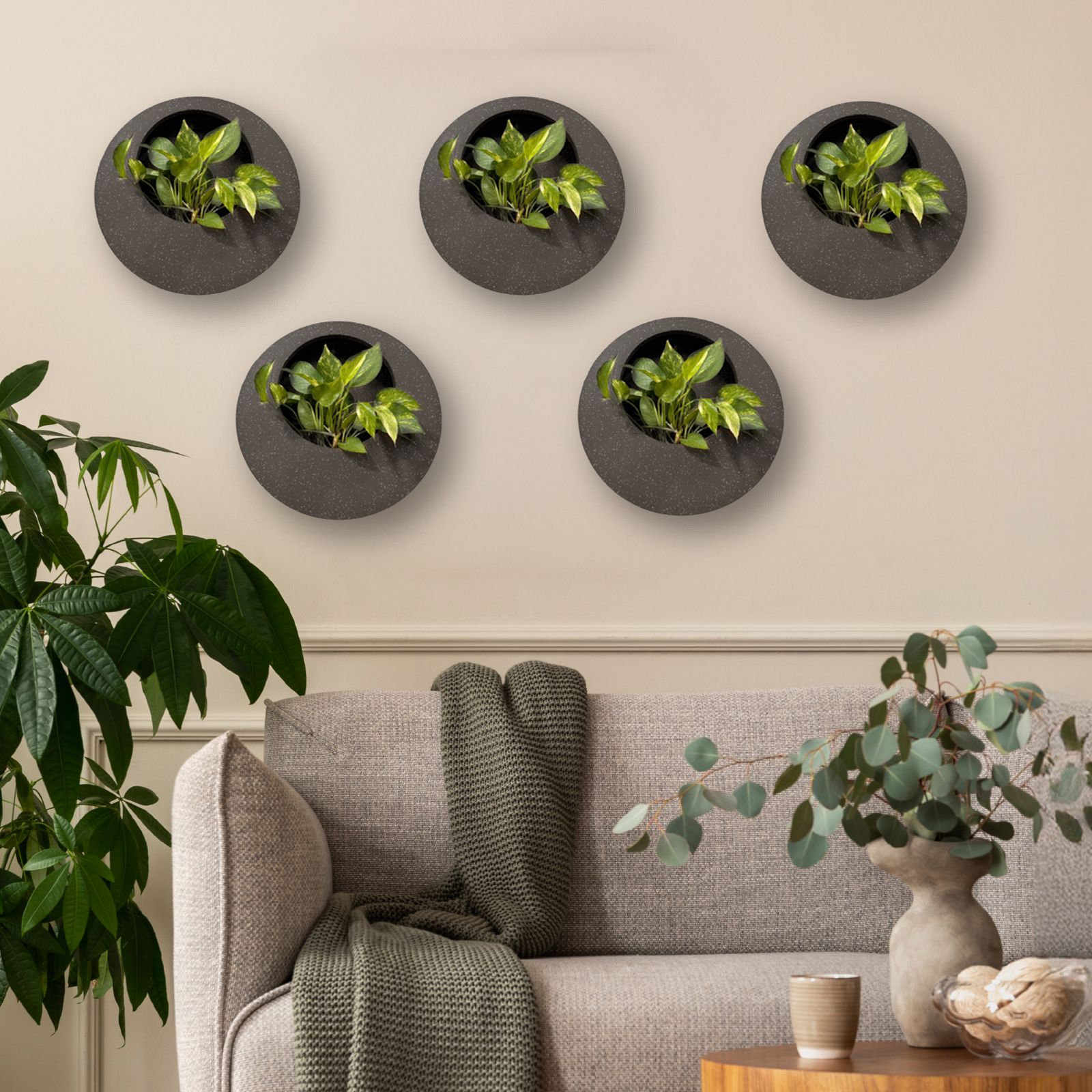 Full Moon Wall Mount Planter