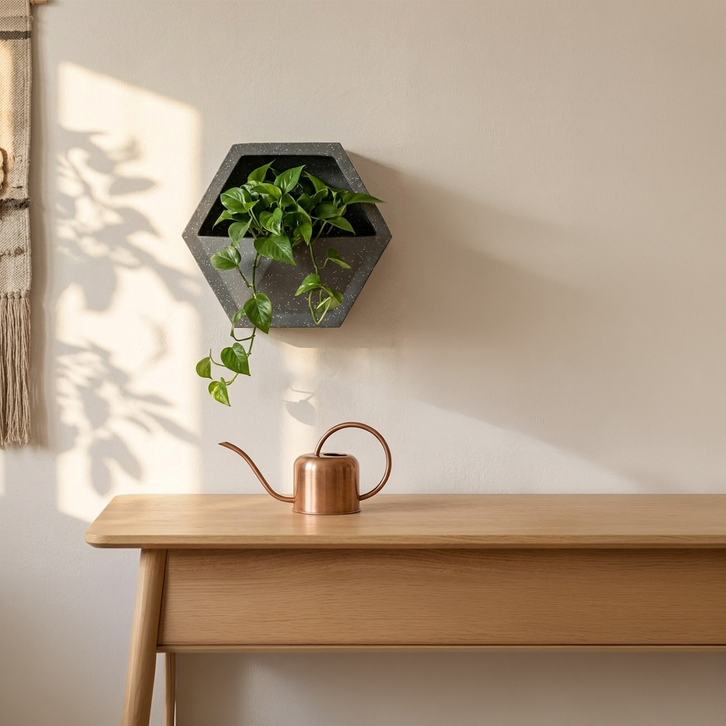 Hexagonal Wall Mount Planter